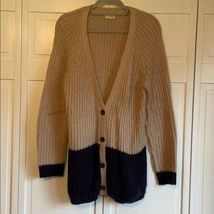 Maison Jules cable-knit cardigan sweater